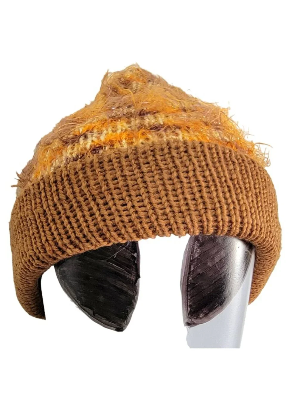 Retro Crochet Scarf Beanie Cap Set Women One Size Winter Accessories Outdoors